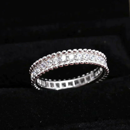 [⭐Maelin]PERLEE DIAMOND SILVER RING