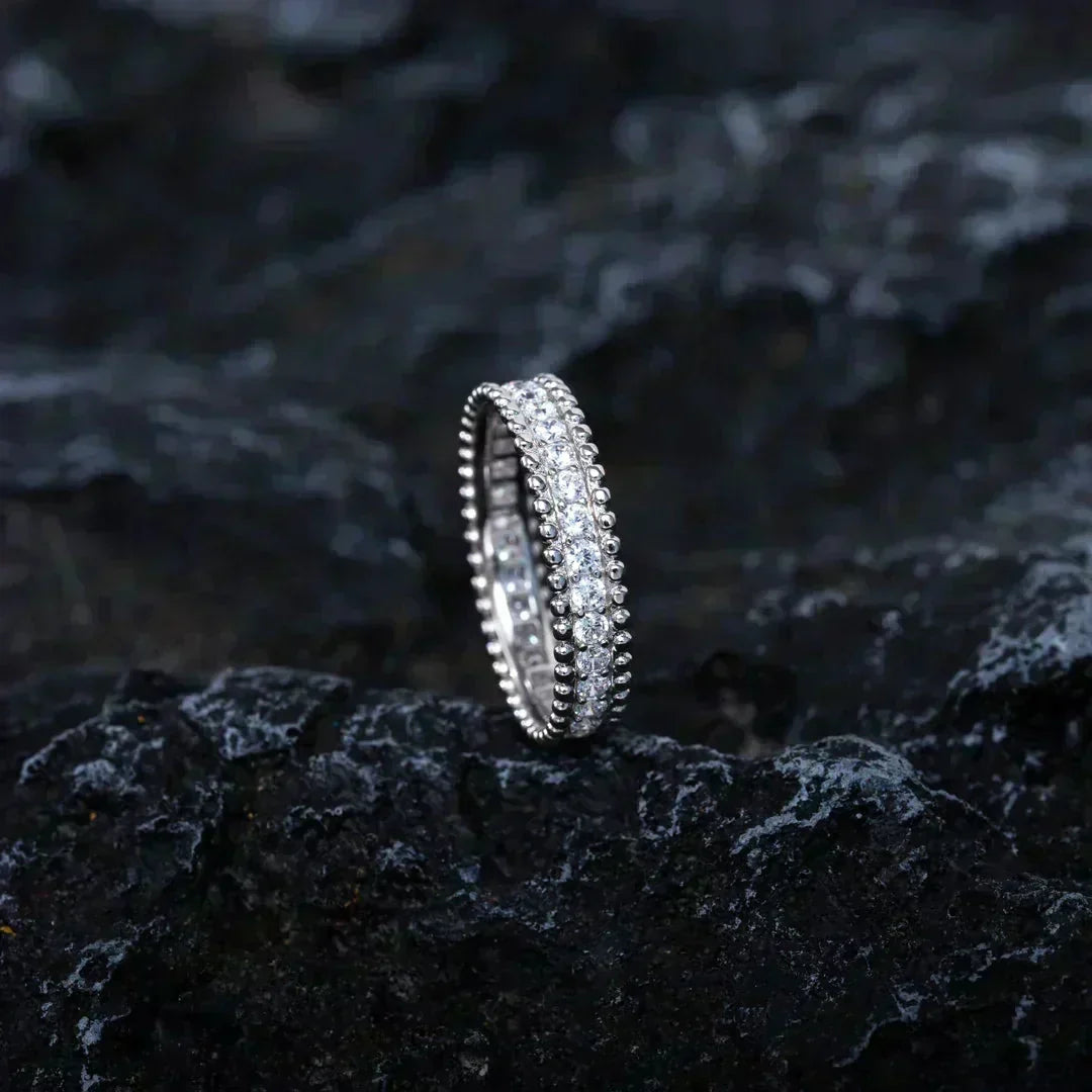 [⭐Maelin]PERLEE DIAMOND SILVER RING