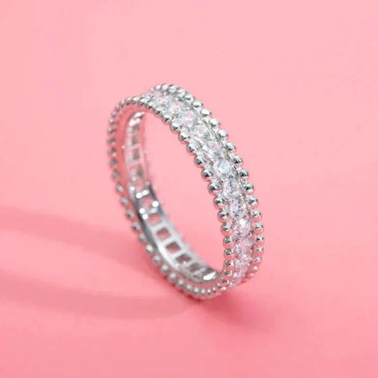 [⭐Maelin]PERLEE DIAMOND SILVER RING
