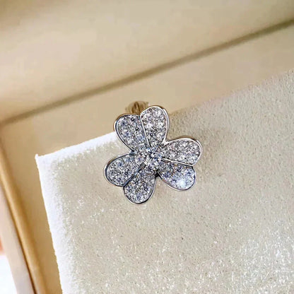 [⭐Maelin]CLOVER COMOS DIAMOND EARRINGS SILVER