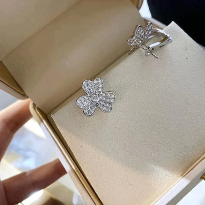 [⭐Maelin]CLOVER COMOS DIAMOND EARRINGS SILVER