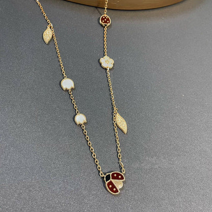 [⭐Maelin]LUCKY SPRING 15 MOTIFS GOLD NECKLACE
