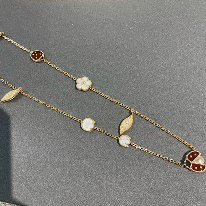 [⭐Maelin]LUCKY SPRING 15 MOTIFS GOLD NECKLACE