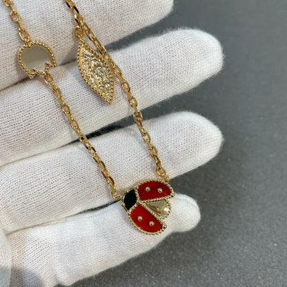 [⭐Maelin]LUCKY SPRING 15 MOTIFS GOLD NECKLACE