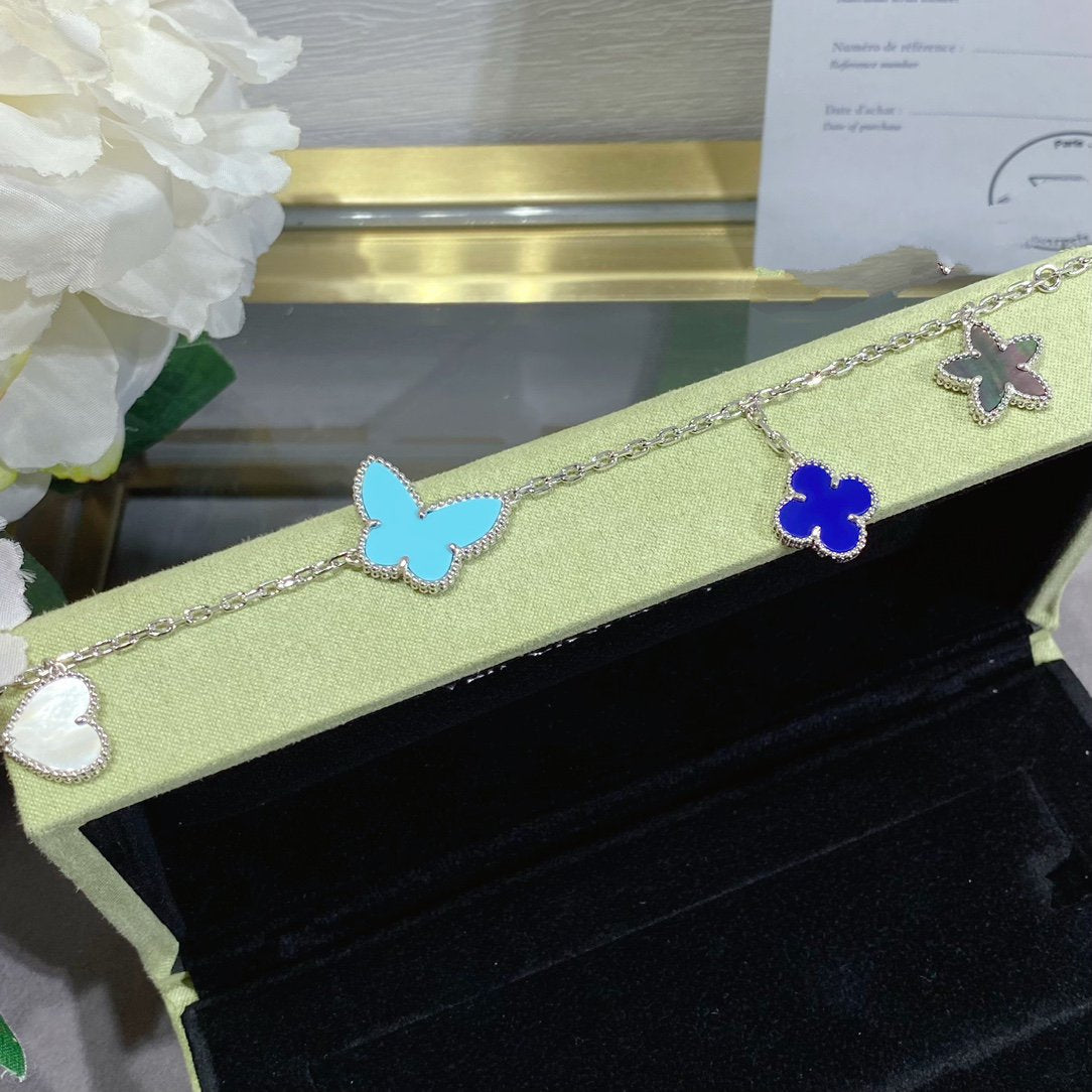 [⭐Maelin]LUCKY SPRING SILVER BRACELET 4 MOTIF