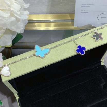 [⭐Maelin]LUCKY SPRING SILVER BRACELET 4 MOTIF