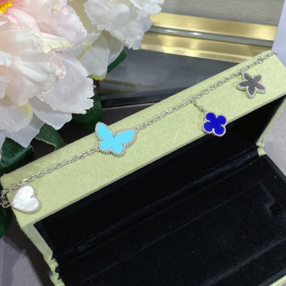 [⭐Maelin]LUCKY SPRING SILVER BRACELET 4 MOTIF