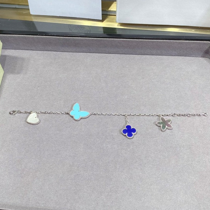 [⭐Maelin]LUCKY SPRING SILVER BRACELET 4 MOTIF