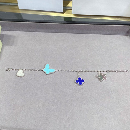 [⭐Maelin]LUCKY SPRING SILVER BRACELET 4 MOTIF