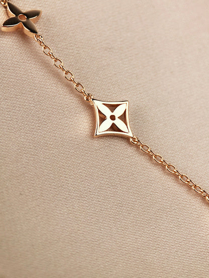 [⭐Maelin]STAR AND SUN 7 MOTIFS GOLD BRACELET