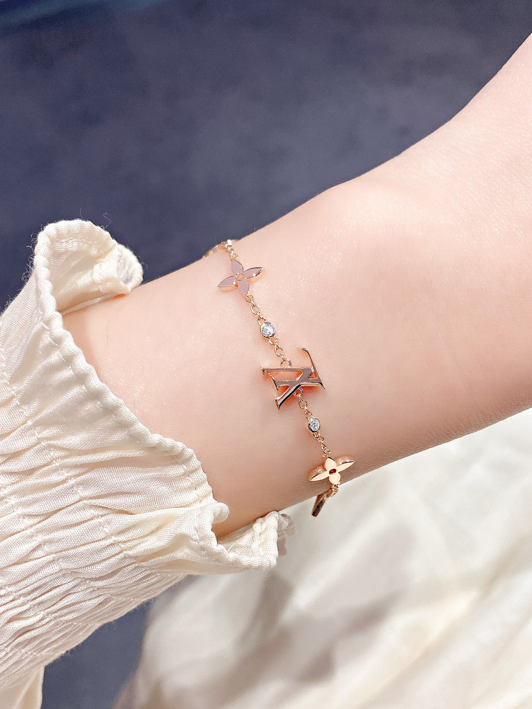 [⭐Maelin]STAR AND SUN 7 MOTIFS GOLD BRACELET