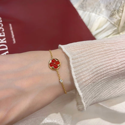 [⭐Maelin]SUN PEDANT CARNELIAN BRACELET