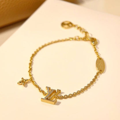 [⭐Maelin]LOGO STAR MOTIF GOLD BRACELET