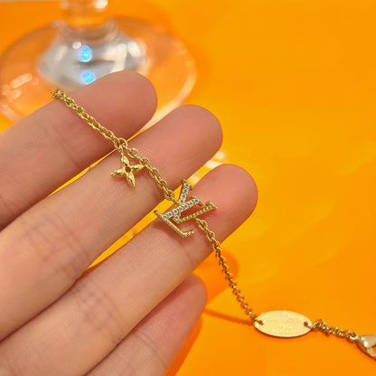 [⭐Maelin]LOGO STAR MOTIF GOLD BRACELET