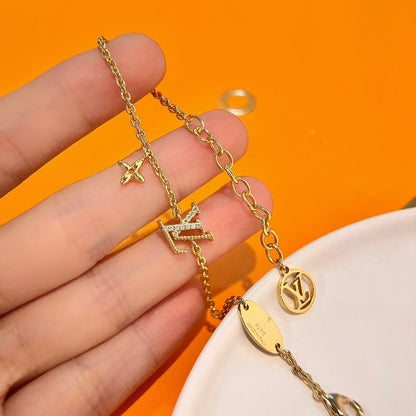 [⭐Maelin]LOGO STAR MOTIF GOLD BRACELET