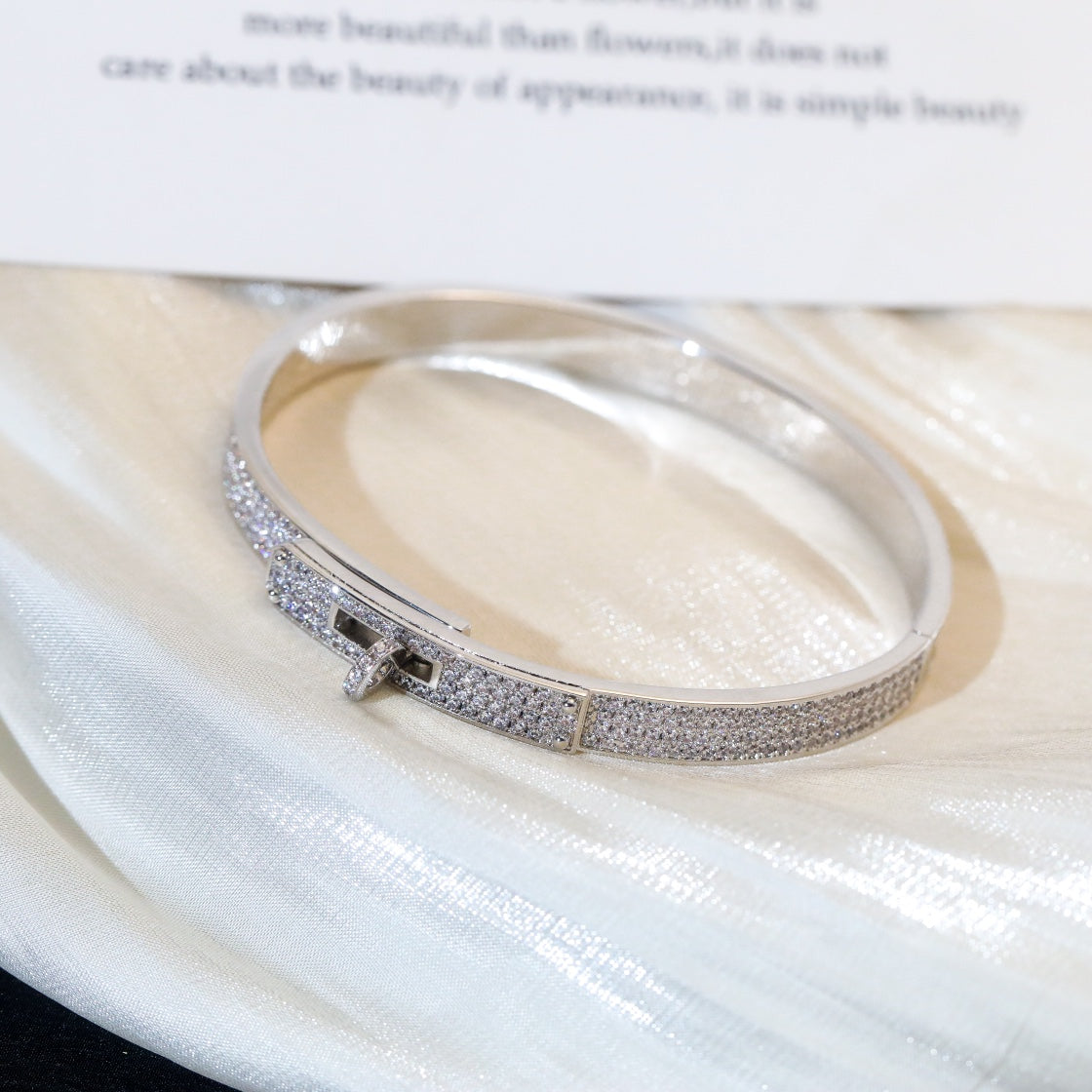 [⭐Maelin]KELLY BRACELET DIAMOND PAVED