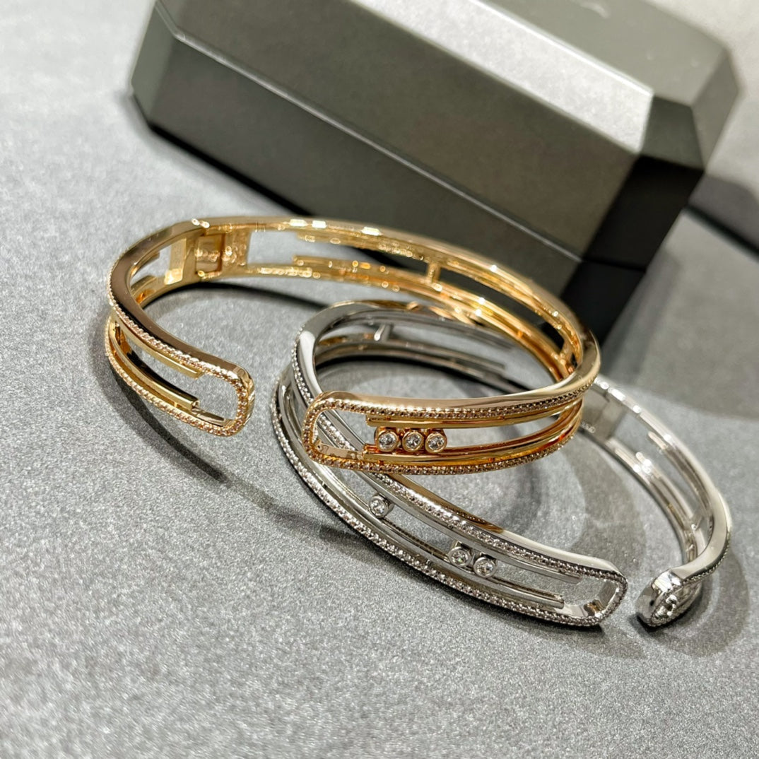 [⭐Maelin]MOVE 10TH PAVED DIAMOND BRACELET