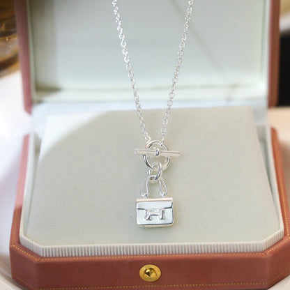 [⭐Maelin]POP H PEDANT SILVER NECKLACE