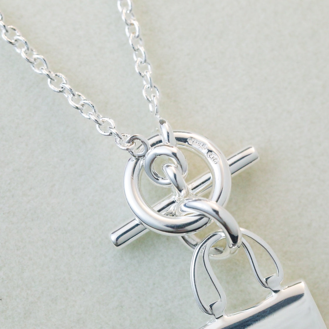 [⭐Maelin]POP H PEDANT SILVER NECKLACE
