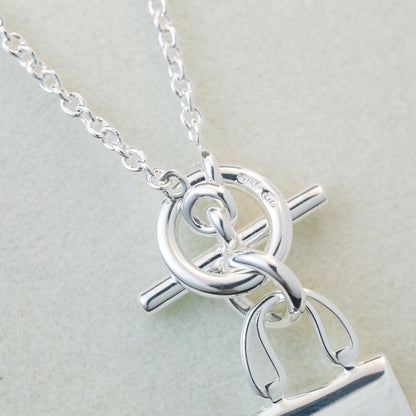 [⭐Maelin]POP H PEDANT SILVER NECKLACE