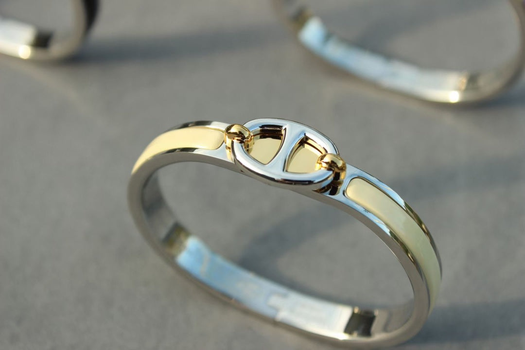 [⭐Maelin]CLIC CHAINE SILVER BRACELET