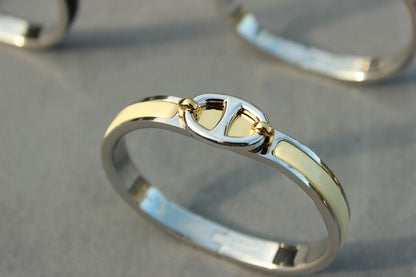 [⭐Maelin]CLIC CHAINE SILVER BRACELET