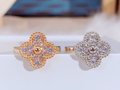 [⭐Maelin]CLOVER DIAMOND RING