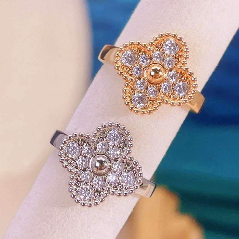 [⭐Maelin]CLOVER DIAMOND RING