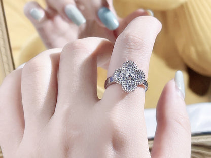 [⭐Maelin]CLOVER DIAMOND RING