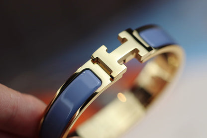 [⭐Maelin]H BRACELET 12MM BLUE GRAY