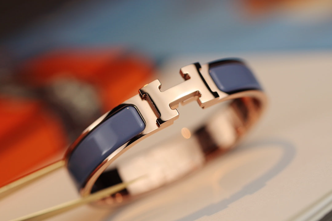 [⭐Maelin]H BRACELET 12MM BLUE GRAY