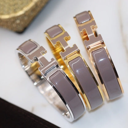 [⭐Maelin]H BRACELET 12MM BROWN