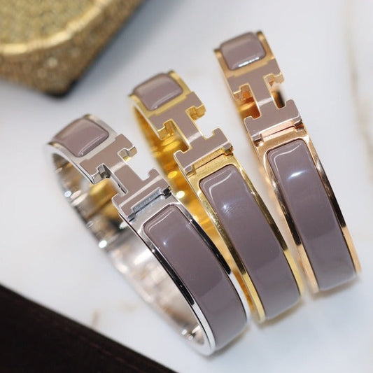 [⭐Maelin]H BRACELET 12MM BROWN