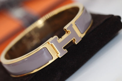 [⭐Maelin]H BRACELET 12MM BROWN