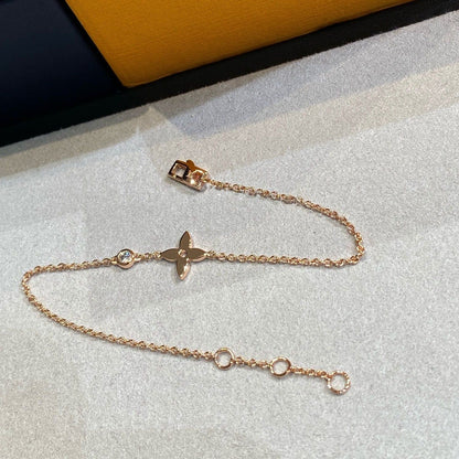 [⭐Maelin]STAR DIAMOND PINK GOLD BRACELET