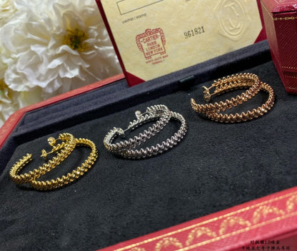 [⭐Maelin]CLASH LARGE HOOP EARRINGS
