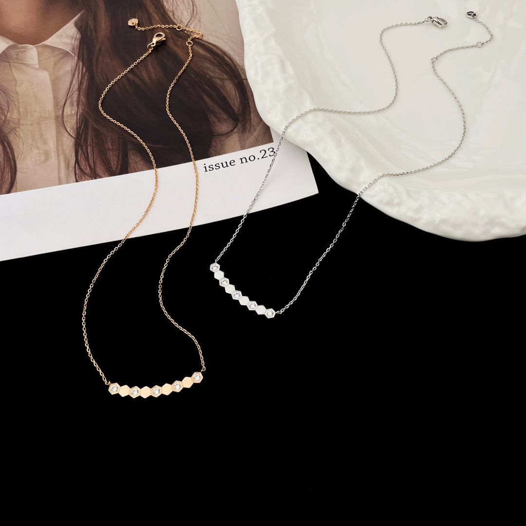 [⭐Maelin]BEE MY LOVE DIAMOND NECKLACE