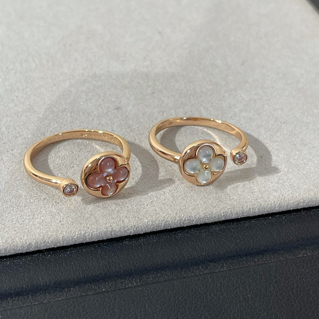 [⭐Maelin]SUN 1 DIAMOND PINK MOP RING
