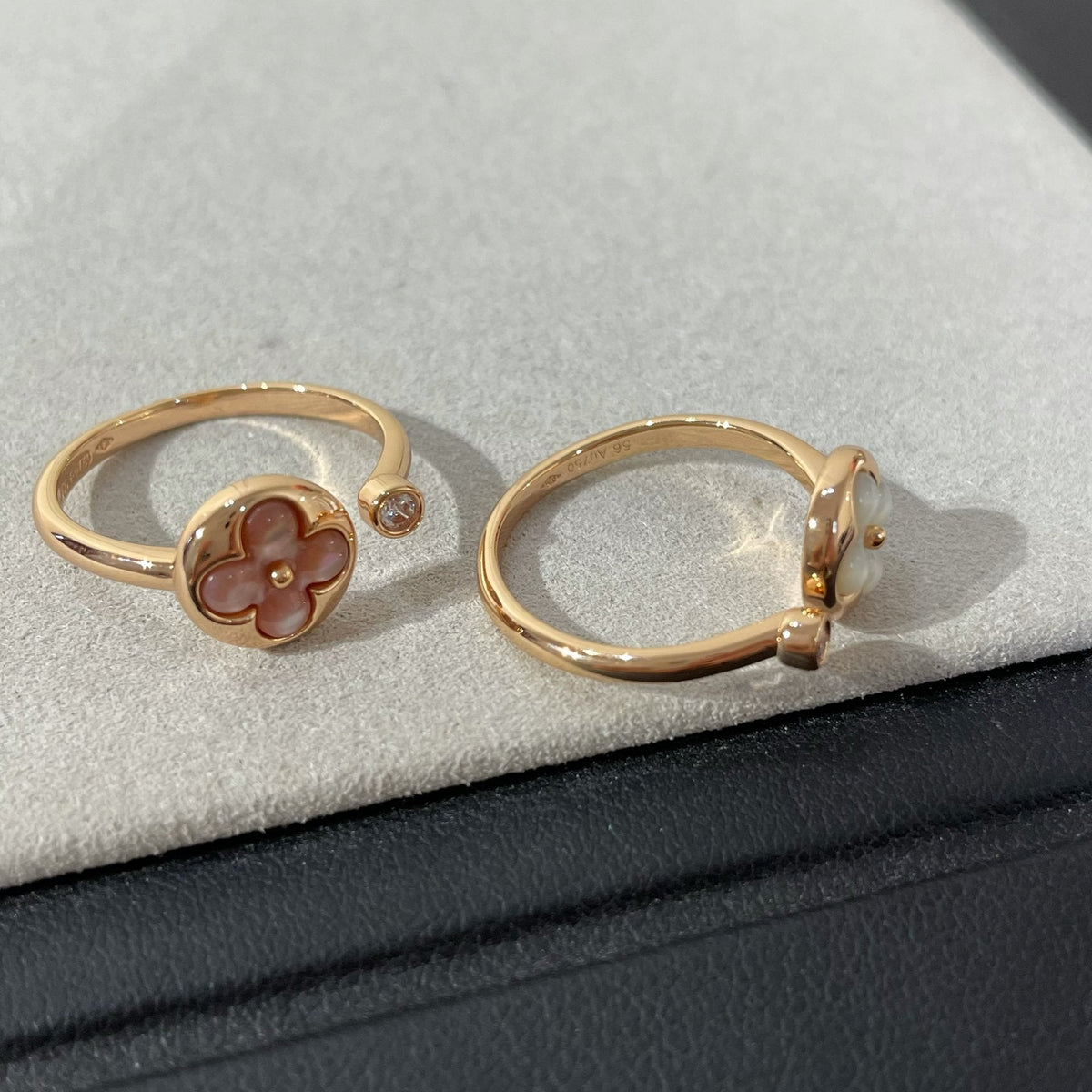 [⭐Maelin]SUN 1 DIAMOND PINK MOP RING