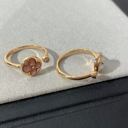[⭐Maelin]SUN 1 DIAMOND PINK MOP RING