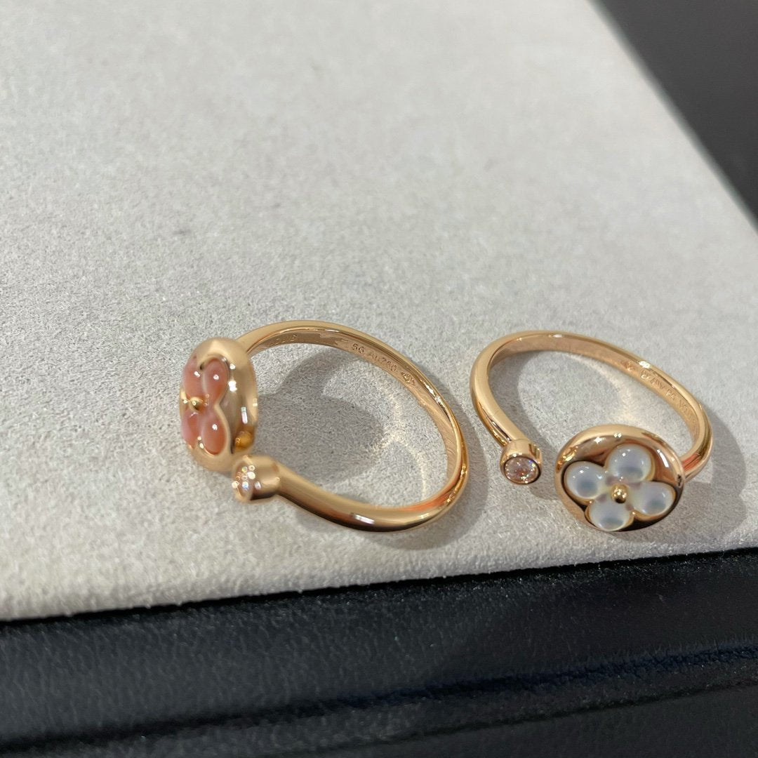 [⭐Maelin]SUN 1 DIAMOND PINK MOP RING