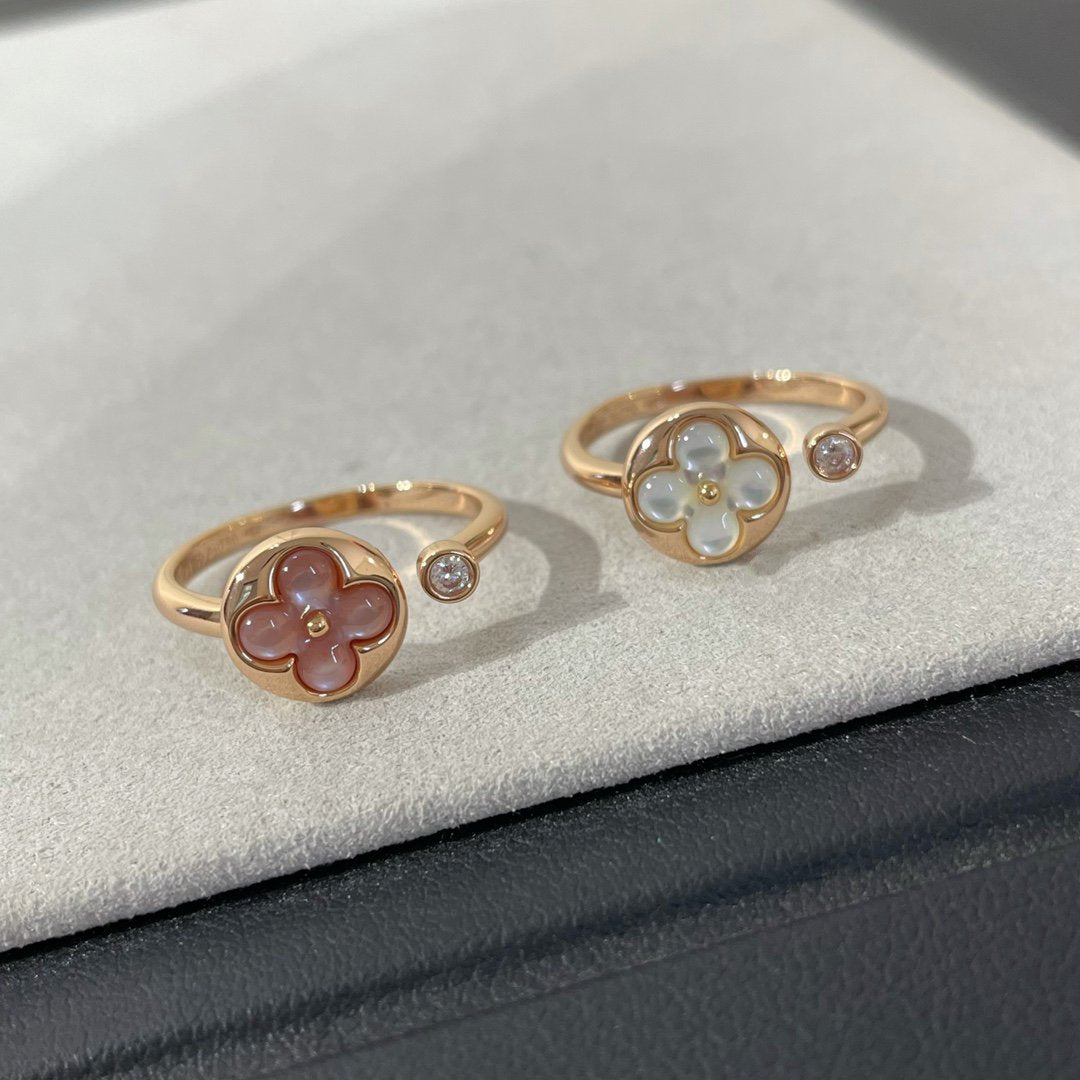 [⭐Maelin]SUN 1 DIAMOND PINK MOP RING
