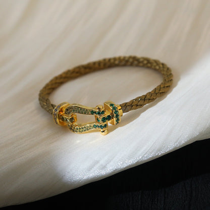 [⭐Maelin]FORCE 10 GOLD GREEN DIAMOND PAVED