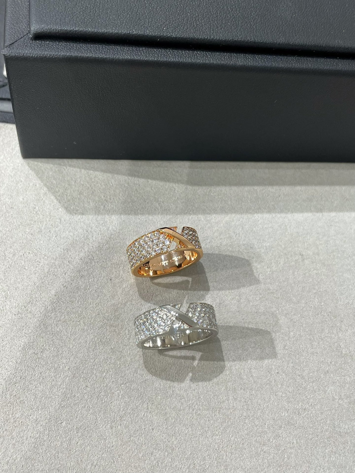 [⭐Maelin]LIENS EVIDENCE  DIAMOND PAVED RING