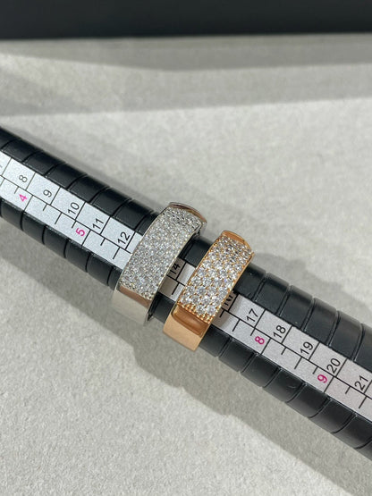 [⭐Maelin]LIENS EVIDENCE  DIAMOND PAVED RING