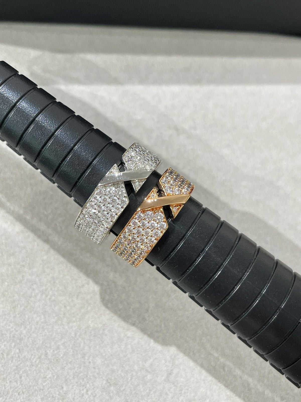 [⭐Maelin]LIENS EVIDENCE  DIAMOND PAVED RING