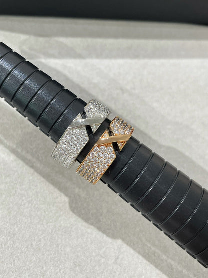 [⭐Maelin]LIENS EVIDENCE  DIAMOND PAVED RING