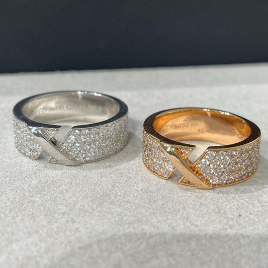 [⭐Maelin]LIENS EVIDENCE  DIAMOND PAVED RING