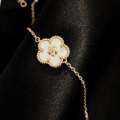[⭐Maelin]LUCKY SPRING ROSE GOLD MOP BRACELET