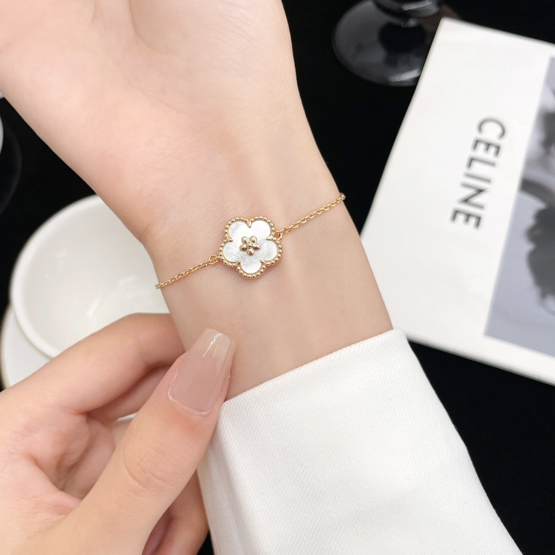 [⭐Maelin]LUCKY SPRING ROSE GOLD MOP BRACELET